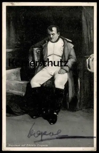 ALTE POSTKARTE NAPOLEON AUF EDELSITZ COSPEDA BEI JENA APOLDA WEIMAR GASTHOF DER GRÜNE BAUM ZUR NACHTIGALL Ansichtskarte