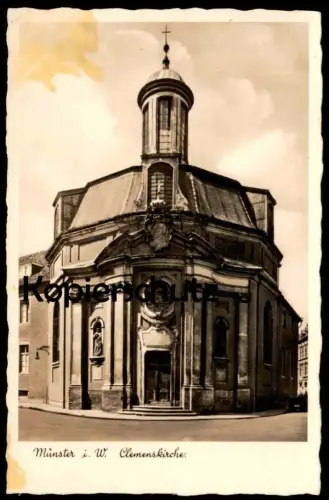 ALTE POSTKARTE MÜNSTER CLEMENSKIRCHE 1936 Kirche church église clemens Ansichtskarte AK postcard cpa