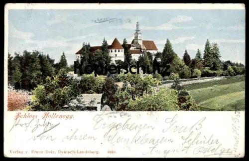 ALTE POSTKARTE SCHLOSS HOLLENEGG 1901 DEUTSCH-LANDSBERG Deutschlandsberg bei Graz Steiermark Austria castle cpa postcard