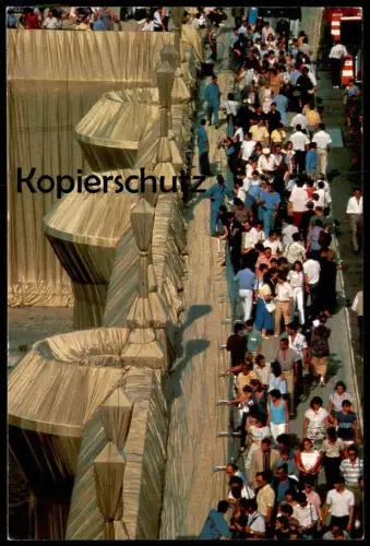 ÄLTERE POSTKARTE CHRISTO & JEANNE CLAUDE LE PONT NEUF EMPAQUETÉ PARIS WRAPPED Ansichtskarte cpa postcard AK