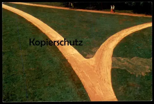 ÄLTERE POSTKARTE CHRISTO & JEANNE CLAUDE WRAPPED WALK WAYS, Jacob L. Loose Park Kansas City Missouri Ansichtskarte cpa