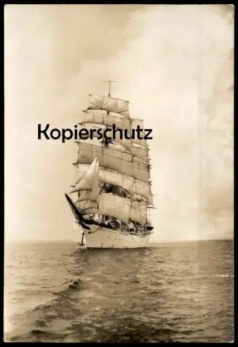 ALTE FOTO KARTE SCHULSCHIFF DEUTSCHLAND FLENSBURG SEGELSCHIFF SCHIFF Förde clipper sailing ship cpa photo postcard Karte