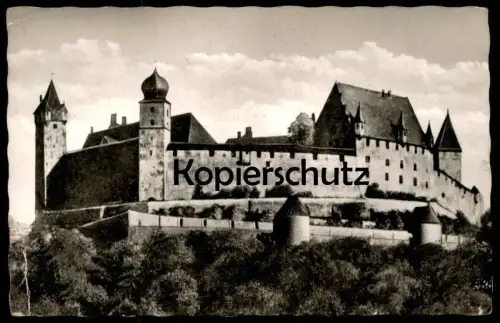 ÄLTERE POSTKARTE COBURG VESTE TOTALANSICHT 1956 Burg chateau castle Ansichtskarte AK cpa postcard
