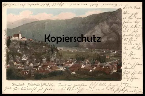 ALTE POSTKARTE DEUTSCH-FEISTRITZ 1902 Deutschfeistritz bei Peggau Graz Steiermark Austria AK Ansichtskarte cpa postcard