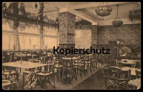 ALTE POSTKARTE SWINEMÜNDE PARADE-CAFÉ Swinoujscie Uznam Wolin Pommern Polen polska Swinemuende cpa postcard AK