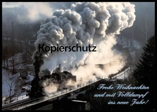 ÄLTERE POSTKARTE DAMPFLOK 58 1111 VOLLDAMPF NEUJAHR POBERSHAU EX. 58 311 Karlsruhe 1912 steam train locomotive à vapeur