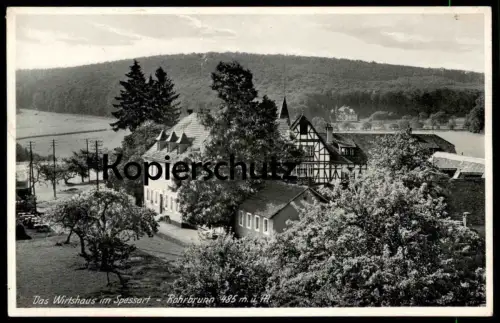 ALTE POSTKARTE ROHRBRUNN DAS WIRTSHAUS IM SPESSART WEIBERSBRUNN AK Ansichtskarte cpa postcard