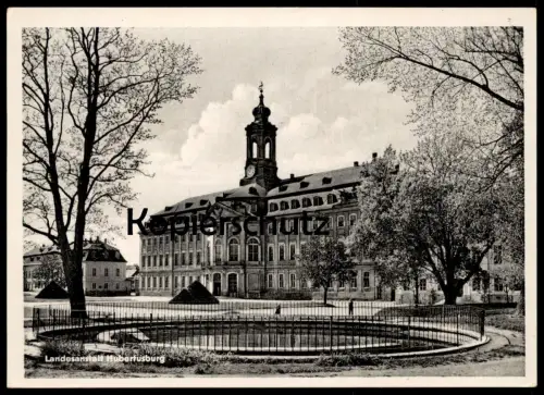 ÄLTERE POSTKARTE LANDESANSTALT HUBERTUSBURG Wermsdorf bei Oschatz Schloss castle chateau Ansichtskarte AK cpa postcard