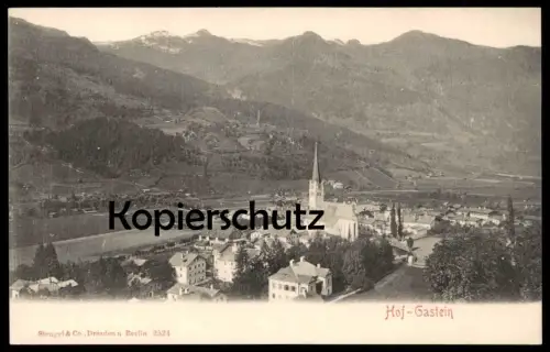 ALTE POSTKARTE HOF-GASTEIN PANORAMA Bad Gastein Österreich Austria autriche Verlag Stengel Dresden & Berlin postcard AK