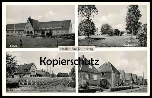 ALTE POSTKARTE HASLOH DAMPFLOK IM BAHNHOF train station locomotive à vapeur bei Pinneberg Pinnau Rellingen Bönningstedt