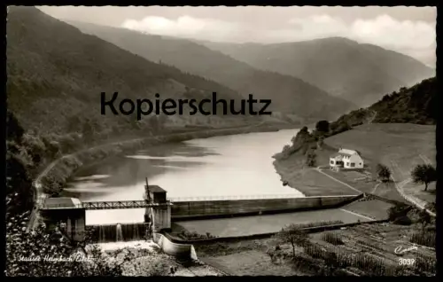 ÄLTERE POSTKARTE STAUSEE HEIMBACH EIFEL TALSPERRE STAUDAMM Staubecken barrier lake barrage réservoir cpa postcard