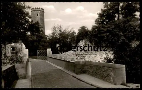 ÄLTERE POSTKARTE BIELEFELD EINGANG ZUR SPARRENBURG Burg Schloss castle chateau 1956 AK Ansichtskarte postcard cpa