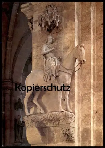ÄLTERE POSTKARTE BAMBERG BAMBERGER REITER STANDBILD DOM STEINERNER horseman cavalier monument cpa postcard Ansichtskarte