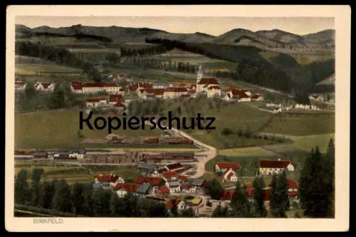 ALTE POSTKARTE BIRKFELD STEIERMARK PANORAMA Austria Österreich Bahnhof Zug Waggons station gare Ansichtskarte postcard
