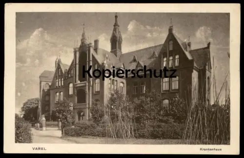 ALTE POSTKARTE VAREL KRANKENHAUS Niedersachsen hospital hopital AK Ansichtskarte cpa postcard