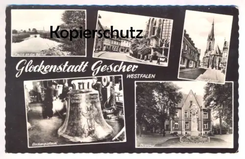 ÄLTERE POSTKARTE GESCHER GLOCKENGIESSEREI cloche cloches bell bells clarine Glocken Glocke cpa postcard AK Ansichtskarte
