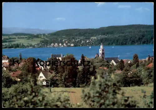 ÄLTERE POSTKARTE ÜBERLINGEN AM BODENSEE PANORAMA GESAMTANSICHT cpa postcard AK Ansichtskarte