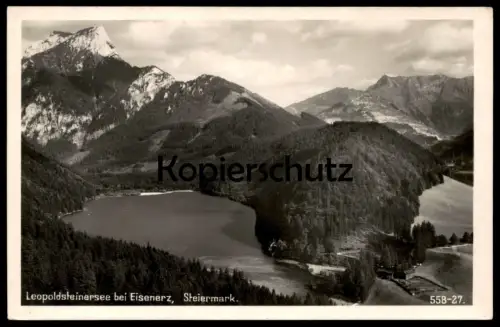 ALTE POSTKARTE LEOPOLDSTEINERSEE BEI EISENERZ STEIERMARK AUSTRIA Österreich Autriche cpa postcard Ansichtskarte AK