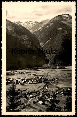 ALTE POSTKARTE UMHAUSEN 1939 Oetztal Ötztal Bezirk Imst, Tirol Austria Österreich Autriche cpa postcard AK Ansichtskarte