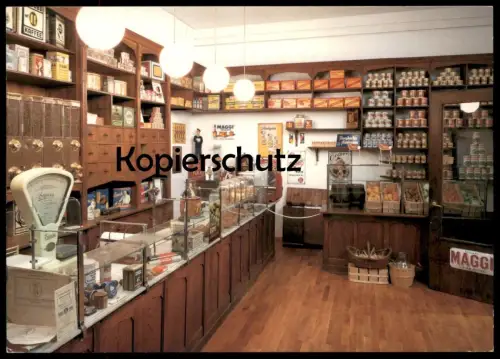 ÄLTERE POSTKARTE STADTMUSEUM MÜNSTER LADEN HENKE 1911 AROME MAGGI Westfalen Blechschild Waage sign Museum postcard