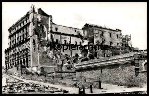 ÄLTERE POSTKARTE TOLEDO EL ALCÁZAR DESPUÉS DEL ASEDIO après siège guerre civil Ruine destruction Espana Spain Spanien AK