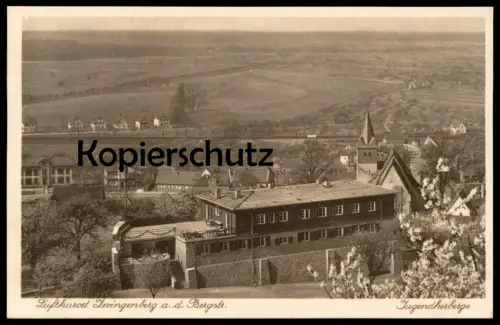 ALTE POSTKARTE ZWINGENBERG AN DER BERGSTRASSE JUGENDHERBERGE Hinweis Hotel zum Löwen auberge de jeunesse youth hostel