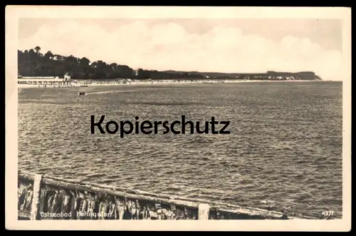 ÄLTERE POSTKARTE OSTSEEBAD HERINGSDORF PANORAMA 1954 INSEL USEDOM postcard cpa AK Ansichtskarte