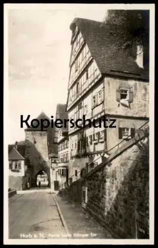ALTE POSTKARTE HORB AM NECKAR PARTIE BEIM IHLINGER TOR Ansichtskarte AK postcard cpa