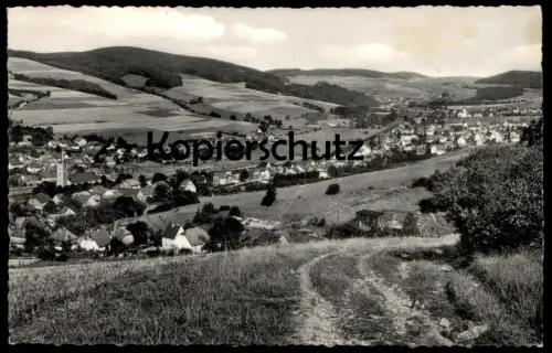 ÄLTERE POSTKARTE VELMEDE MIT BLICK AUF BESTWIG 1957 bei Arnsberg Sauerland Panorama cpa postcard AK Ansichtskarte