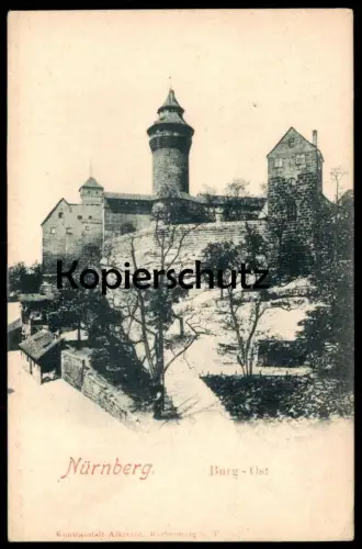 ALTE POSTKARTE NÜRNBERG BURG OST castle chateau cpa postcard AK Ansichtskarte