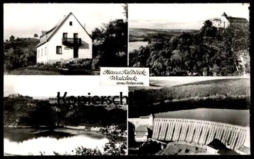 ÄLTERE POSTKARTE WALDECK AM EDERSEE HAUS TALBLICK Talsperre cpa postcard AK Ansichtskarte
