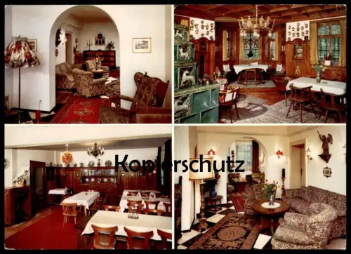 ÄLTERE POSTKARTE BAD REICHENHALL KURHEIM MICHAEL Engel Papagei angel ange perroquet parrot Ansichtskarte AK cpa postcard