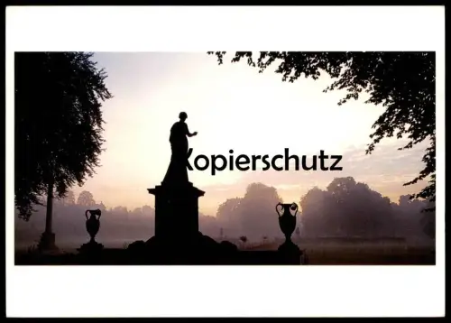 POSTKARTE POTSDAM SCHLOSS SANSSOUCI PARK Abend Evening Garten Garden Jardin Denkmal Monument Ansichtskarte postcard cpa