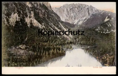 ALTE POSTKARTE TRAGÖSS GRÜNER SEE OBERORT 1907 STEIERMARK AUSTRIA Autriche postcard Österreich Ansichtskarte AK postcard