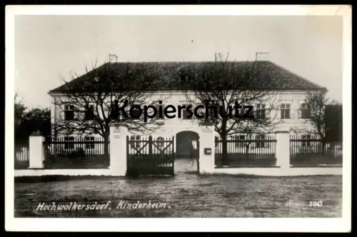 ALTE POSTKARTE HOCHWOLKERSDORF KINDERHEIM Niederösterreich Österreich Austria Autriche cpa postcard AK Ansichtskarte