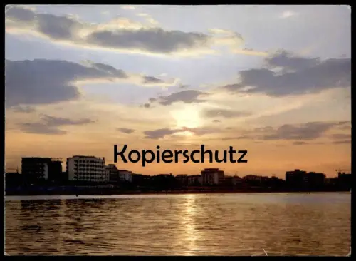 ÄLTERE POSTKARTE RICCIONE RIVIERA ADRIATICA TRAMONTO ITALIA Italy Italien coucher sunset Sonnenuntergang cpa postcard