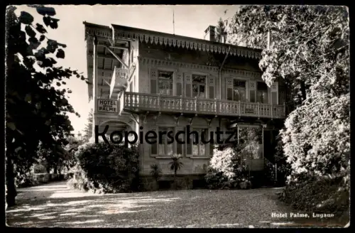 ALTE POSTKARTE LUGANO HOTEL PALME Tessin Suisse postcard cpa Ansichtskarte AK