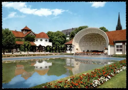 ÄLTERE POSTKARTE BAD NAUHEIM TRINKKURANLAGEN Rose Rosen Flowers Fleur Plants Ansichtskarte postcard cpa AK