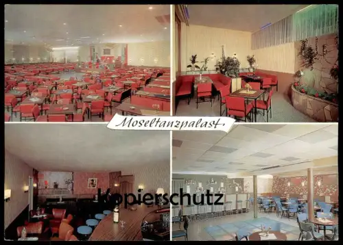 ÄLTERE POSTKARTE GÜLS AN DER MOSEL MOSELTANZPALAST TANZLOKAL J. HOMMEN Tischtelefon Koblenz cpa postcard Ansichtskarte