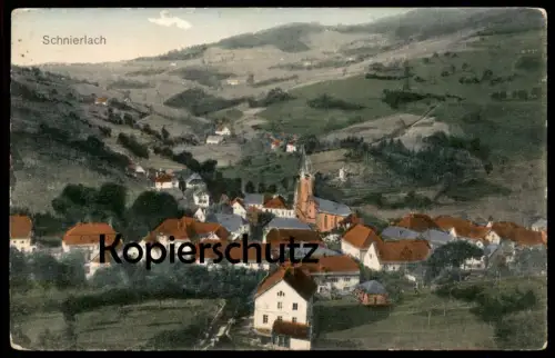 ALTE POSTKARTE SCHNIERLACH GESAMTANSICHT TOTAL LAPOUTROIE FELDPOST 1915 Alsace Elsass France cpa postcard Ansichtskarte