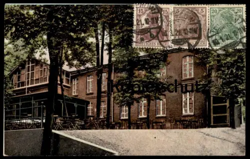 ALTE POSTKARTE TETEROW KURHAUS VERGOLDETE FENSTER Gold-Farben golden gold-colored windows cpa doré dorée postcard AK