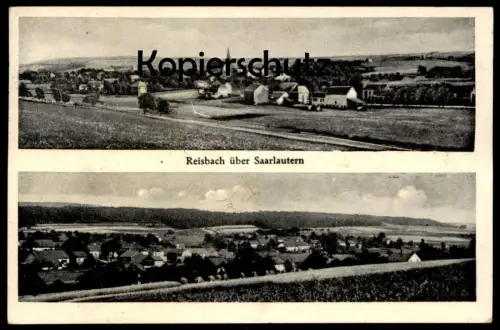 ALTE POSTKARTE REISBACH ÜBER SAARLAUTERN 1939 SAARWELLINGEN SAARGEBIET SAAR cpa postcard AK Ansichtskarte