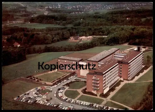 ÄLTERE POSTKARTE FRANZISKUS-HOSPITAL HARDERBERG GEORGSMARIENHÜTTE bei Osnabrück Krankenhaus Hospital cpa AK