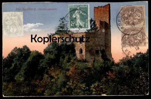 ALTE POSTKARTE DIE SPESBURG MITTELVOGESEN Andlau Vogesen Vosges Chateau Castle Schloss postcard cpa Ansichtskarte France
