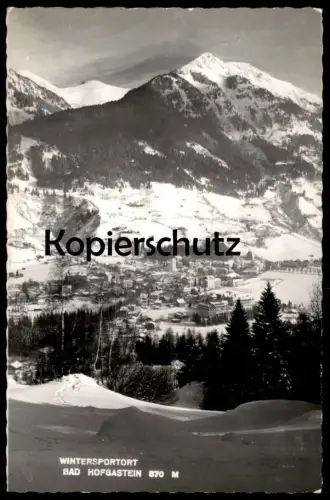 ÄLTERE POSTKARTE WINTERSPORTORT BAD HOFGASTEIN Winter Schnee Hiver Snow Neige cpa postcard AK Ansichtskarte