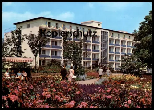 ÄLTERE POSTKARTE BAD NAUHEIM NEUE KURANLAGE Rose Rosen Flowers Fleur Plants Ansichtskarte postcard cpa AK