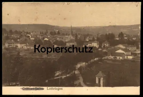 ALTE POSTKARTE CHATEAU-SALINS PANORAMA Lorraine Lothringen Moselle cpa postcard AK Ansichtskarte