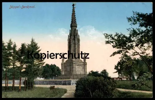 ALTE POSTKARTE DÜPPEL-DENKMAL Dybbol Sogn Dueppel Duppel Danmark Dänemark Denmark Monument postcard cpa AK Ansichtskarte