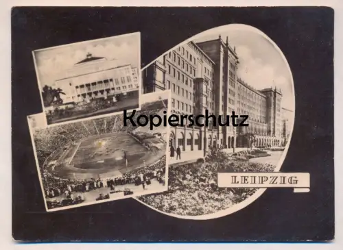 ÄLTERE POSTKARTE LEIPZIG STADION OPERNHAUS RINGBEBAUUNG Parade Stadium stade stadio estadio Ansichtskarte cpa postcard