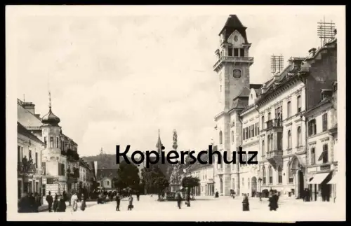 ALTE POSTKARTE LEIBNITZ PLATZ DROGERIE STEIERMARK 1920 Fahne Flag Pavillon postcard cpa AK Ansichtskarte